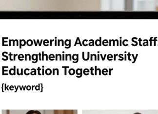 Empowering Academic Staff: Strengthening University Education Together