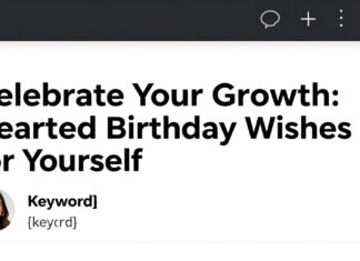 Celebrate Your Growth: Heartfelt Birthday Wishes for Yourself