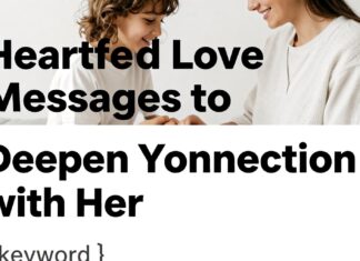 Heartfelt Love Messages to Deepen Your Connection with Her