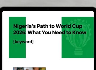 Nigeria’s Path to World Cup 2026: What You Need to Know