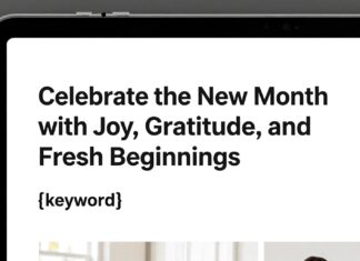 Celebrate the New Month with Joy, Gratitude, and Fresh Beginnings