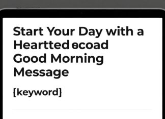 Start Your Day with a Heartfelt Good Morning Message