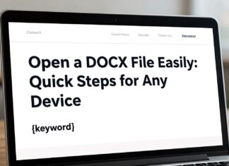 Open a DOCX File Easily: Quick Steps for Any Device