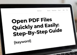 Open PDF Files Quickly and Easily: Step-by-Step Guide
