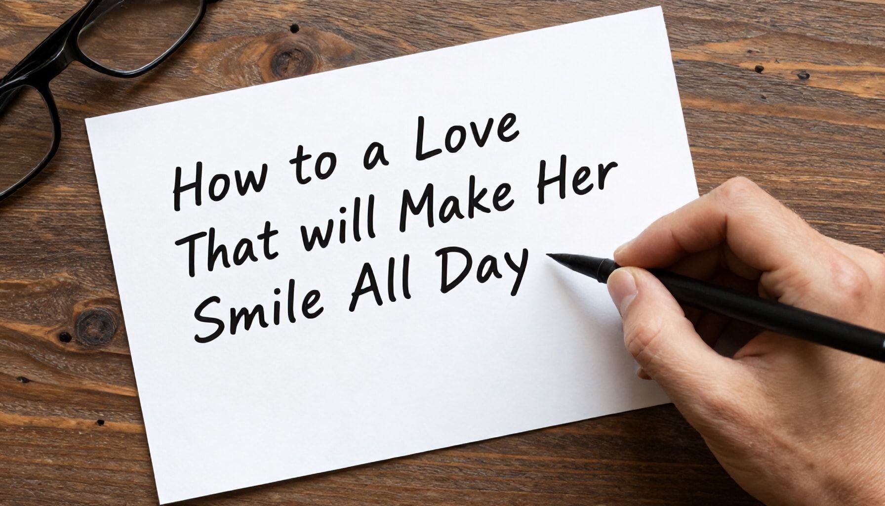 How to Write a Love Message That Will Make Her Smile All Day*