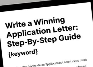 Write a Winning Application Letter: Step-by-Step Guide