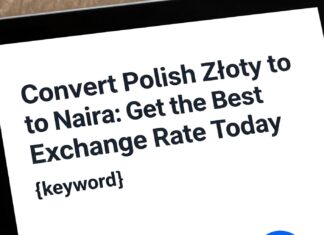 Convert Polish Złoty to Naira: Get the Best Exchange Rate Today