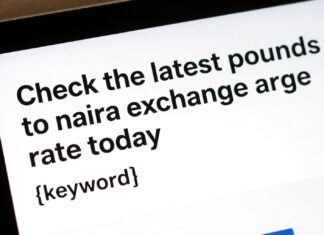 Check the latest pounds to naira exchange rate today
