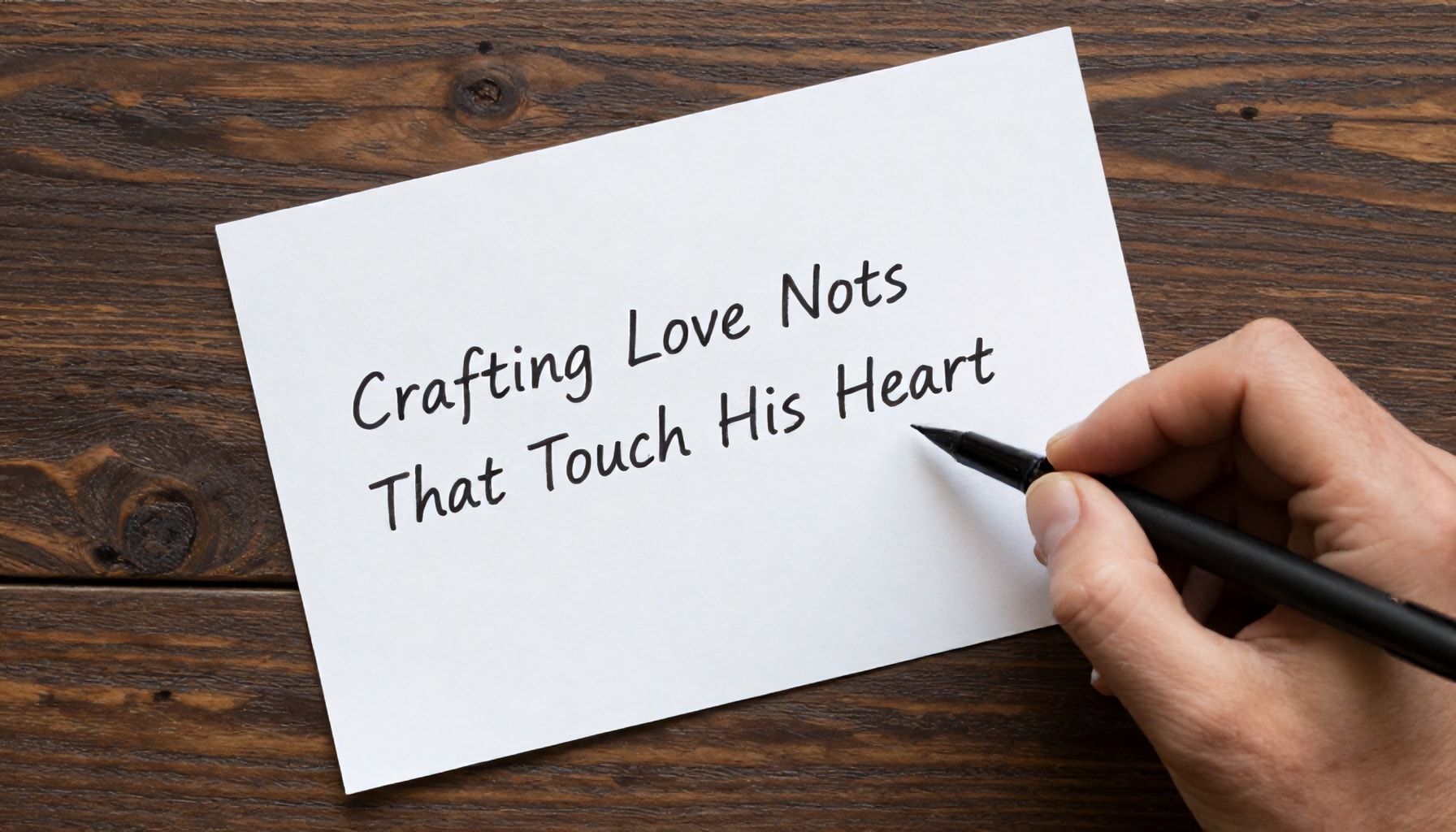 The Ultimate Guide to Crafting Love Notes That Touch His Heart*