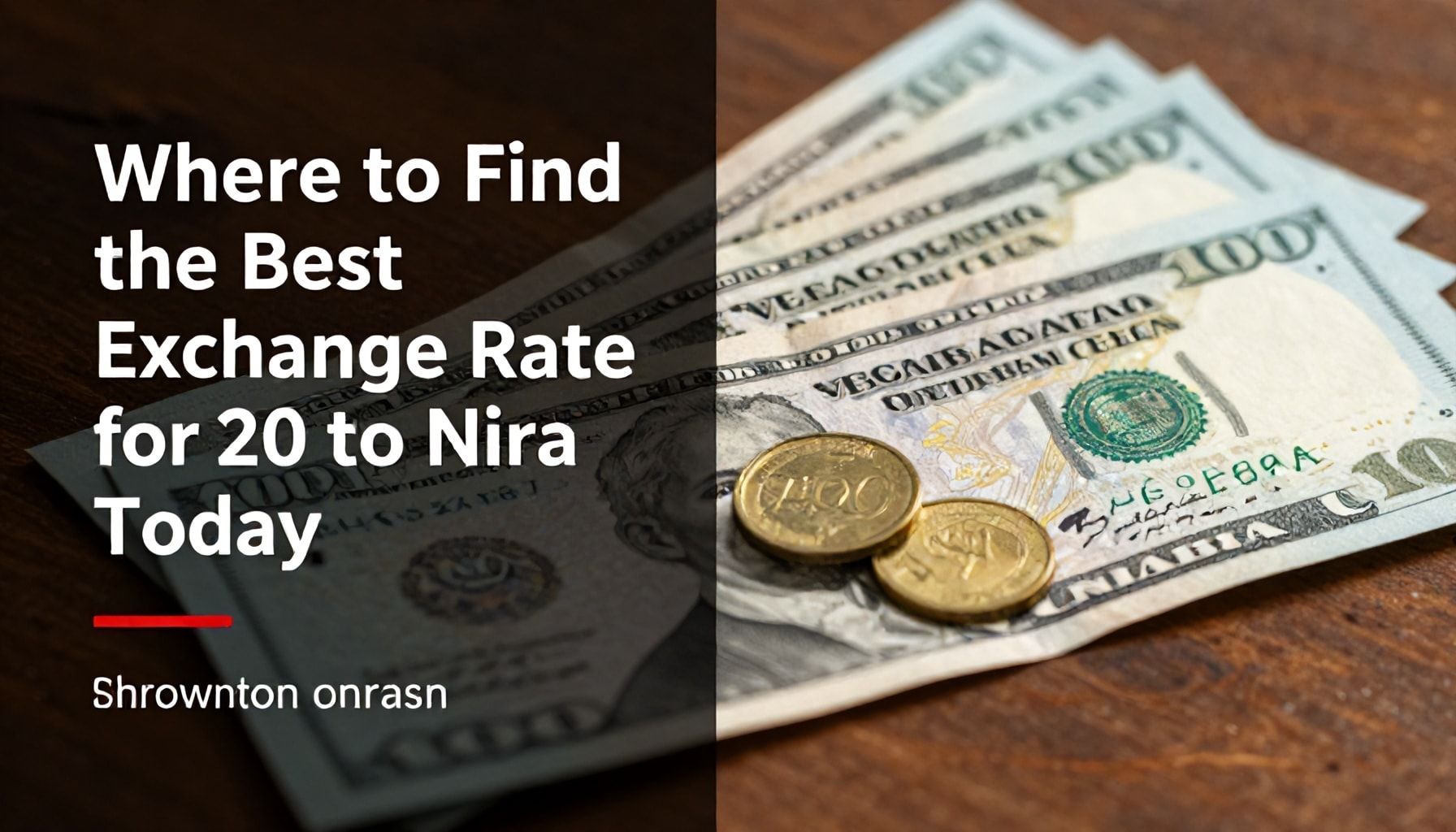 Where to Find the Best Exchange Rate for $20 to Naira Today*